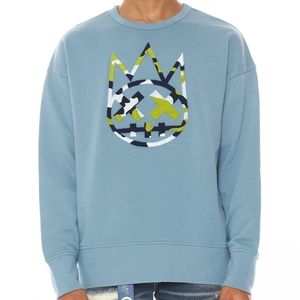 Cult of Individuality Fleece - Blue Heaven - Shimuchan Logo Patch Sweatshirt XL